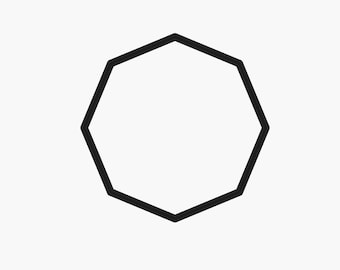 Octagon Cookie Cutter - Geometry Cookie Cutter - Polygon Cookie Cutters - Stop Sign Cookie Cutter - Math Party Cookies - 8 Sided Shape Cut