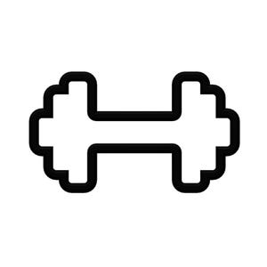 Barbell Cookie Cutter - Weight Lifting Cookie Cutter - Bodybuilding Cookie - Exercise Theme Cutter - Gym Cookie Cutters - Fitness Cookies