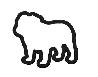 Bulldog Cookie Cutter - Dog Breed Cookies - Dog Treat Cutter - English Bulldog Cupcake Topper - Bulldog Mascot Fondant Cutter