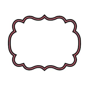 Cortador de galletas con placa ornamentada elegante imagen 1