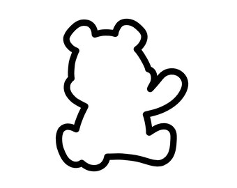 Waving Bear Cub Cookie Cutter