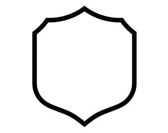 Fancy Shield Plaque Cookie Cutter