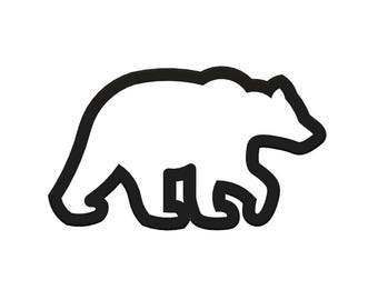 Bear Cutter - Grizzly Bear Fondant Cutter - Camping Cookie Cutter - Hiking Cookies - Brown Bear Black Bear Polar Bear Cookie Cutter