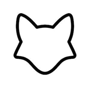 Fox Cookie Cutter - Fox Face Cupcake Topper - Red Fox Cookie Cutters - Woodland Creatures Cookie Cutters - Fox Head Shape Cookie Cutters