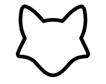 Fox Cookie Cutter - Fox Face Cupcake Topper - Red Fox Cookie Cutters - Woodland Creatures Cookie Cutters - Fox Head Shape Cookie Cutters