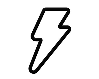 Lightning Bolt Cookie Cutter - Thunderstorm Cookie Cutter - Zap Cookie - Electric Power Cutter - Bolt Cookie Cutter - Superhero Cookies