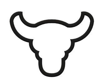 Bull Head Cookie Cutter - Rancher Cupcake Topper - Steer Fondant Cutter - Bull Cookie Cutter - Running of the Bulls