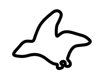 Cute Pterodactyl Cookie Cutter