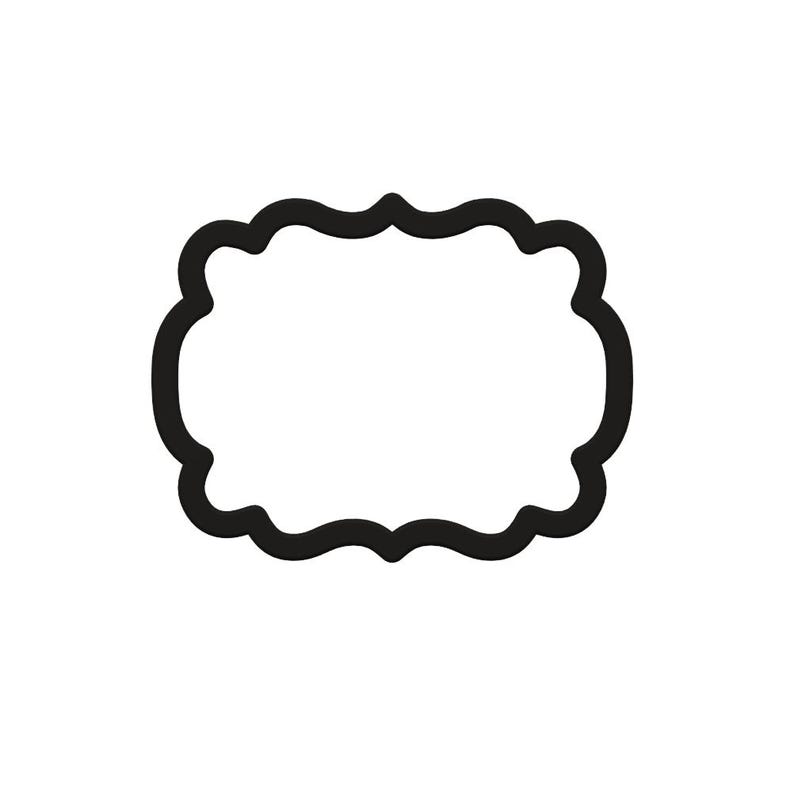 Cortador de galletas con placa ornamentada elegante imagen 2