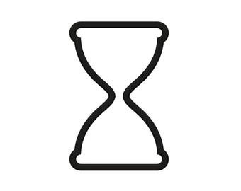 Hourglass Cookie Cutter - Sand Timer Cookie Cutters - Countdown Fondant Cutter - Time Theme Topper - Steampunk Cookies - Timing Cookies