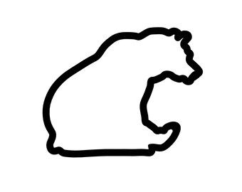 Bear Cookie Cutter - Grizzly Bear Fondant Cutter - Camping Cookie Cutter - Hiking Cookies - Brown Bear Black Bear Polar Bear Cookie Cutter