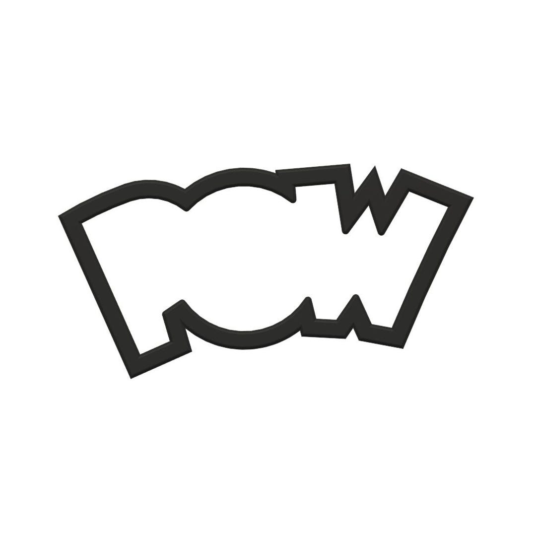 POW Text Cookie Cutter - Etsy