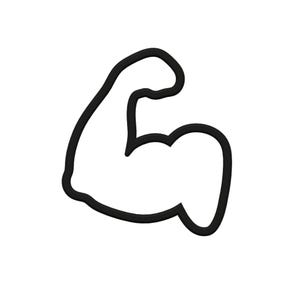 Flexing Arm Cookie Cutter - Weight Lifting Cookie Cutter - Bodybuilding Cookie - Exercise Theme Cutter - Gym Cookie Cutters - Fitness Cookie
