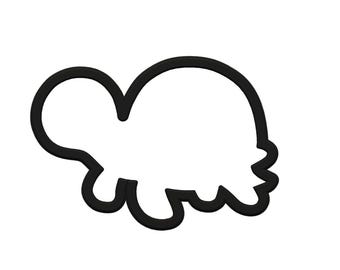 Turtle Cookie Cutter - Cute Baby Turtle Cupcake Topper - Sea Turtle Cookie Cutter - Cartoon Turtle Cookies - Ocean Party - Animal Cutter
