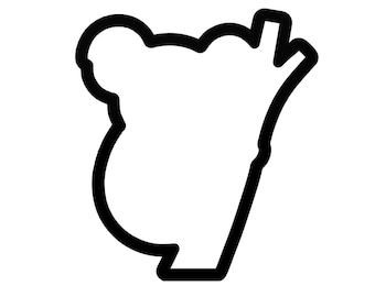 Koala on Branch Cookie Cutter