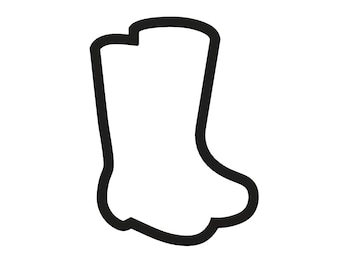 Rain Boots Cookie Cutter - Rubber Boot Cookies - Galoshes Cookie Cutter - Rain Gear Cutter - April Showers - Outdoor Cookie Cutter