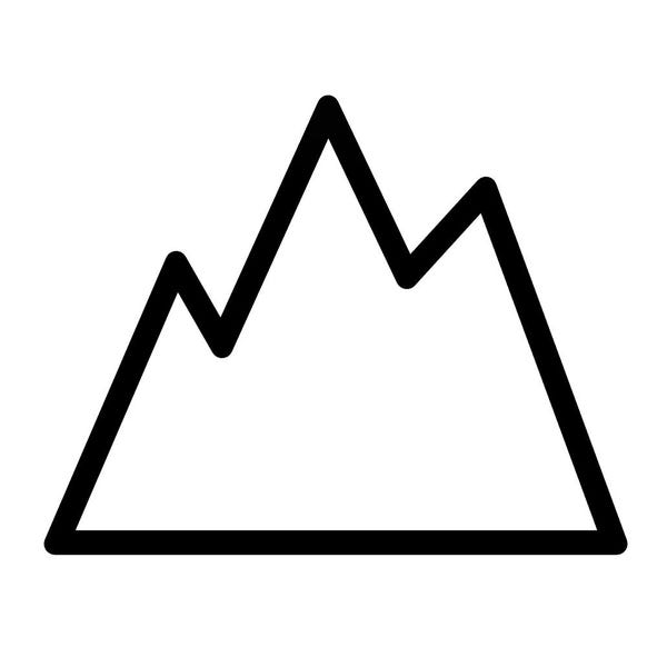 Mountain Cookie Cutter - Mountain Range Fondant Cutter - Camping Cookie Cutter - Hiking Cookies - Minimal Mountain Range Cookie Cutter