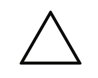 Triangle Cookie Cutter - Equilateral Triangle Cookie Cutter - Polygon Cookie Cutters - Geometry Cookie Cutter - Math Party Cookies