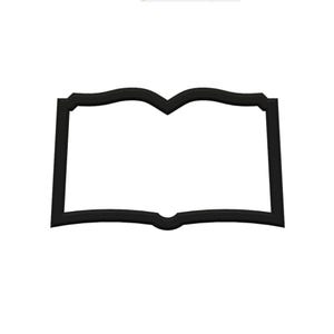 Book Cookie Cutter - Back to School Cupcake Topper - Teacher Gift Fondant Cutter - Open Book Cutter - Bible Cookie - Library Cookie