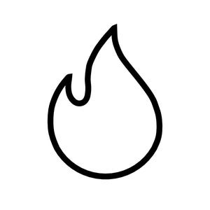Flame Cookie Cutter - Fire Cupcake Topper - Ember Fondant Cutter - Elements Cookie Cutter - Camping Cookies - Cozy Flame Cookies