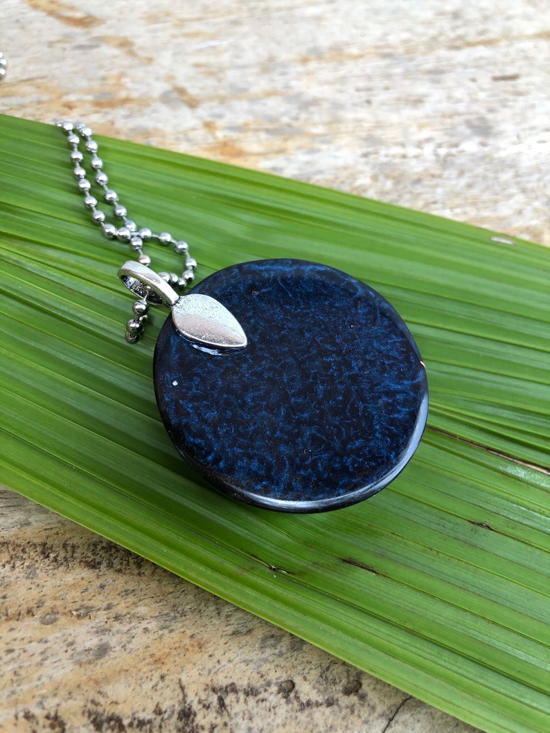Dolomite and Celadonite Orgone Protector Pendant with Brass Key