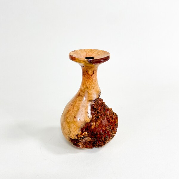 Manzanita Burl Dry Vase 5"h x 3"d