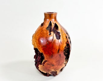 Manzanita Burl Wabi-sabi Style Dry Vase - Barely There (de-Anza-Series) - 9" x 6.5"