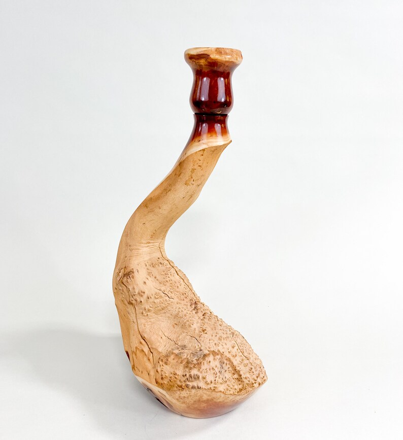 Manzanita Burl Wabi-sabi Style Dry Vase Barely There Swan-Series 16.5h x 6.5d arctostaphylos image 4