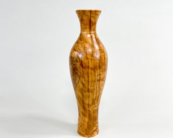 Figured Olive Vase (12.5 x 3.5)