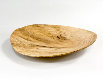 Columnar Oak Fruit Platter - 21"d x 2.5"h