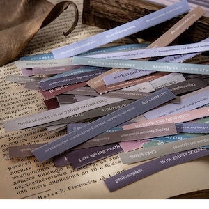 Mots Anglais Phrases Autocollants Décoratifs 40 Feuilles Découpées Scrapbooking Texte Déco Autocollants DIY Phrase Autocollants Journal Planificateur Autocollant Livre