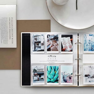 Instax Mini Photo Album. 360 Photos Instax Photo Album With Sleeves. Modern Wedding Photo Album 4x6 Insert. Pocket Fuji Polaroid Photo album