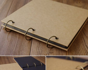 Retro Kraft Scrapbook Couples Scrapbook Handmade Journal Wedding Book Baby Memory Family Photo Album Travel Book Birthday Anniversary Gift