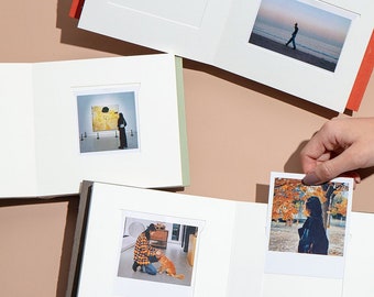 Album photo Polaroid Album Instax WIDE Album Instax SQ. Insertion de montage de carte épaisse minimaliste Album photo mémoire Album de bébé album de mariage