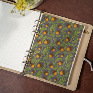 Bloemenprint Ritstas A5 A6 A7 | Stoffen Plannerverdeler | Etui voor Ringband | Opbergtas | Houder voor Journaling Accessoires | 36 kleuren afbeelding 8