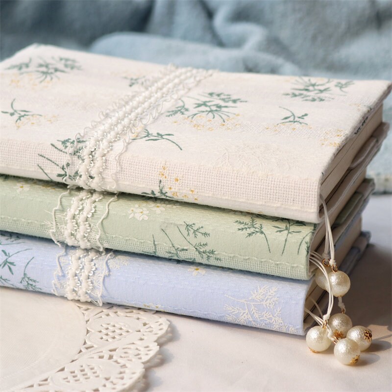 Floral Lace Notebook Journal Cover Handmade Cloth Journal Sleeve Fresh ...