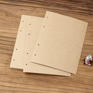 Free Shipping 4 Hole 20.528.5CM Vertical Kraft Black Inside Pages for Scrapbook Photo Albums / Wedding Guest Book / Photo Album image 3