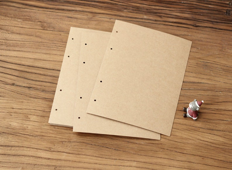 Free Shipping 4 Hole 20.528.5CM Vertical Kraft Black Inside Pages for Scrapbook Photo Albums / Wedding Guest Book / Photo Album image 3