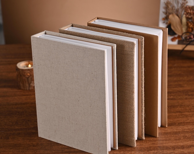 120 Photos Photo Album for 4x6 . Picture Album, Linen Photo Album, Baby Album, Wedding Album, Travel Album, Personalized Album with Sleeves