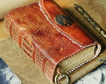 Retro Cowhide Notebook Journal Thickened Custom Leather Diary A6 A5 A4 Notepad with Magnetic Buckle Nostalgic Kraft Diary Creative Gift 480P