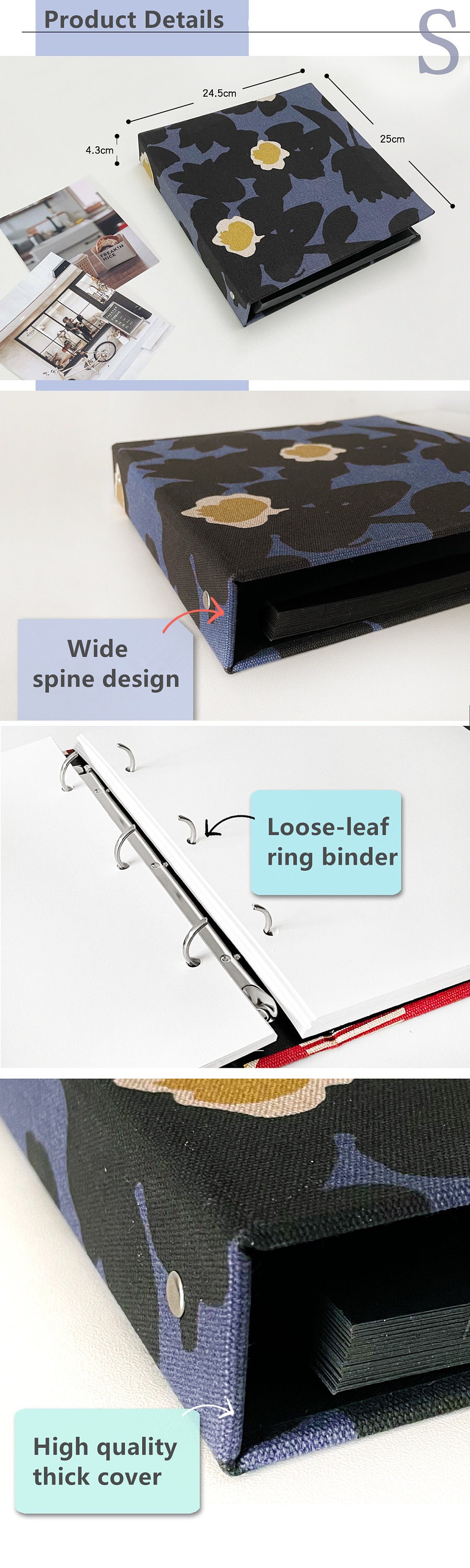 Intax Insert 360 Photos Instax Mini Pocket Photo Album. Modern Album With 3.5x5 4x6 ...