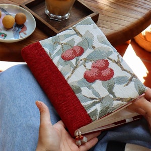 Bayberry Patchwork Fabric Journal A6 A5 Original Handmade Notebook Cover Adjustable Notepad Jacket Cute Diary Book Refilled Cloth Planner