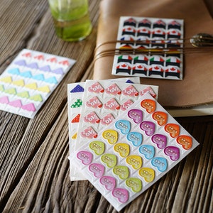 Cute Photo Corner Stickers. Colorful Adhesive Photo Stickers for Scrapbook, Journal, Photo Album, Memory Book, 5 Colors