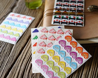 Cute Photo Corner Stickers. Colorful Adhesive Photo Stickers for Scrapbook, Journal, Photo Album, Memory Book, 5 Colors