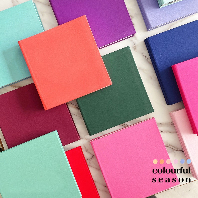 Modern Photo Album Adhesive 17 Colors. Custom Instax Mini Etsy