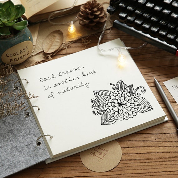 Lanpn Diario Di Viaggio Con Copertina Lino - 110 Pagine, Borgogna, Per Racconti E Foto - Foto 4