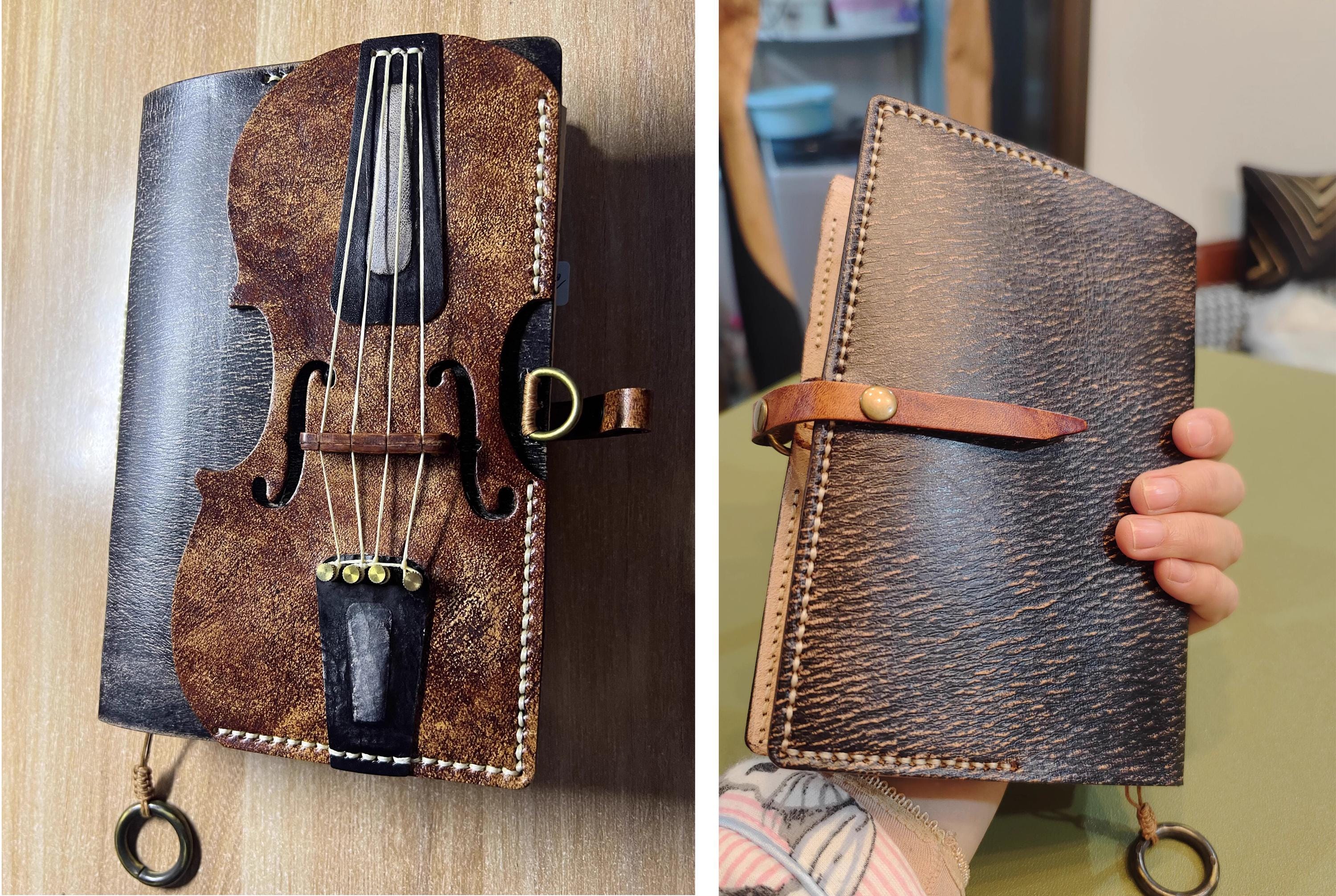 Cello Style Cowhide Travelers Notebook Handmade Nostalgic Matte