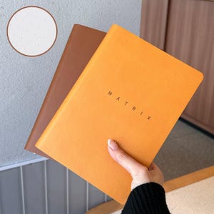 A5 PU-Überzogenes gepunktetes Papier Notizbuch, Weiches Leder Cover Journal, Basic Color Matrix Notizbuch, Dicker Auszug Notizblock Modernes Tagebuch 9 Color 288P