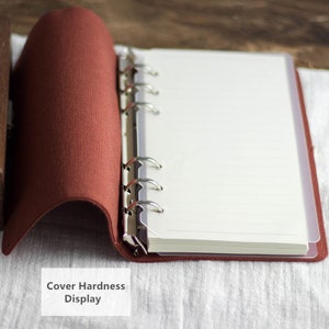 Literary Thread-bound A5 A6 Fabric Notebook Retro Binder Blank Grid Line Pages Journal Handmade Girl Pattern Dairy Book Notepad Gift for Her bild 5