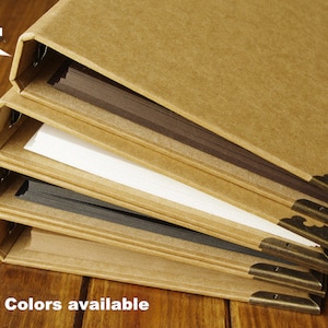 Kraft Scrapbook Photo Album, Wedding Guestbook, Handmade Anniversary ...